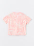 LC Waikiki Crew Neck Tie-Dye Patterned Short Sleeve Girls' Pajamas Set